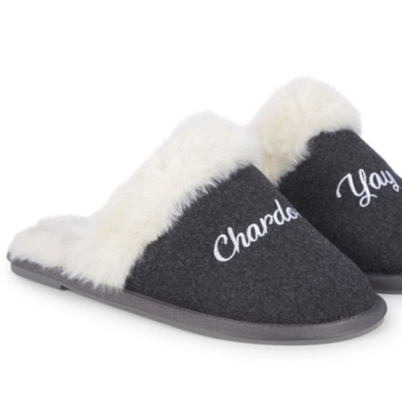 Saks Fifth Avenue Faux Fur Slippers - Picture 2 of 7